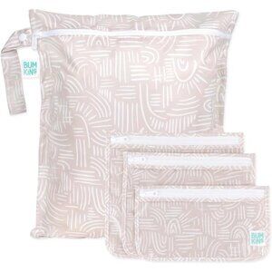 Waterproof Wet Bag Boho Beige 4pc
